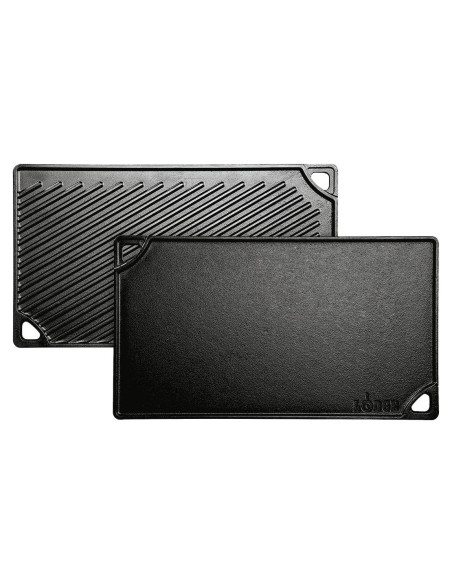 Plancha Reversible Lodge de Hierro Fundido 42.5 x 24.1 cm Plancha Reversible Lodge de Hierro Fundido 42.5 x 24.1 cm