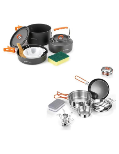 Set de Utensilios de Cocina para Camping Odoland 10 Piezas
