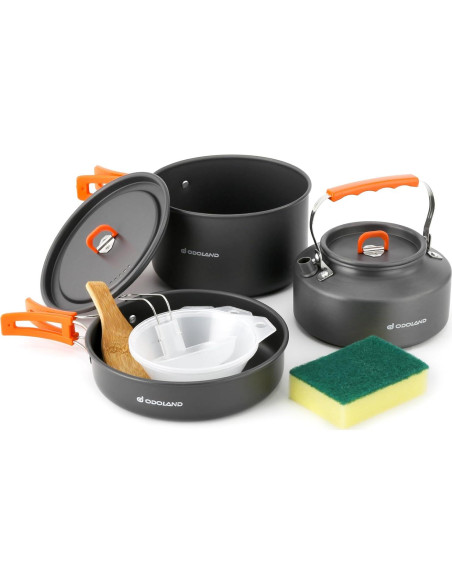 Set de Utensilios de Cocina para Camping Odoland 10 Piezas Set de Utensilios de Cocina para Camping Odoland 10 Piezas