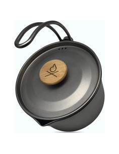Tetera de Camping Kessel überleben 1.1L Titanio con Bolsa