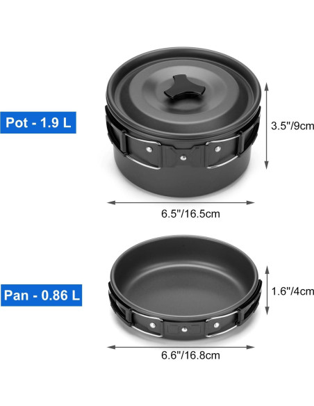 Kit de Cocina para Camping Odoland 12 Piezas con Estufa y Manta Kit de Cocina para Camping Odoland 12 Piezas con Estufa y Manta