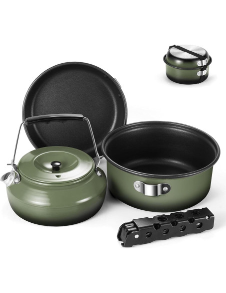 Kit de Cocina para Camping Odoland - Estufa y Utensilios 9 Piezas Kit de Cocina para Camping Odoland - Estufa y Utensilios 9 Piezas