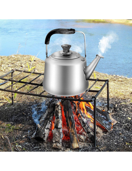 Set de Tetera de Camping Odoland 4L con 4 Tazas Acero Inoxidable Set de Tetera de Camping Odoland 4L con 4 Tazas Acero Inoxidable
