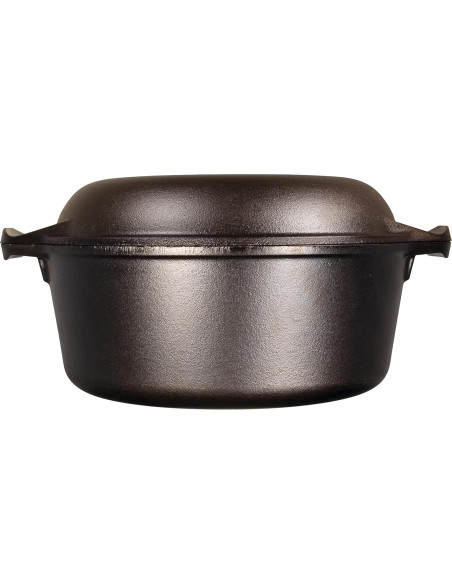 Horno Holandés Doble Lodge 5 Cuartos Hierro Fundido - Sartén 26 cm Horno Holandés Doble Lodge 5 Cuartos Hierro Fundido - Sartén 26 cm