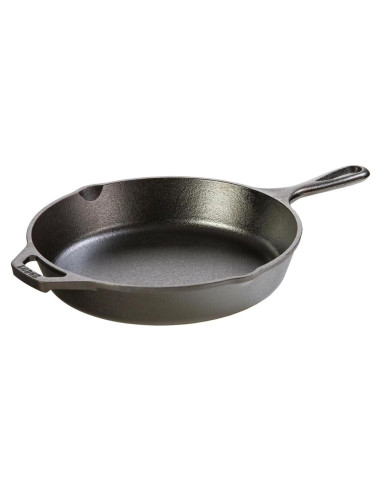 Sartén de Hierro Fundido Lodge 26 cm - Pre-Sazonada, Uso Versátil