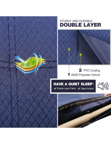 Cama Plegable para Camping REDCAMP 191x71 cm Azul 2-Pack Cama Plegable para Camping REDCAMP 191x71 cm Azul 2-Pack
