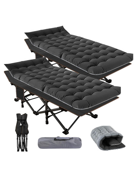 Cama de Camping Plegable NAIZEA con Colchón 190x71 cm Cama de Camping Plegable NAIZEA con Colchón 190x71 cm