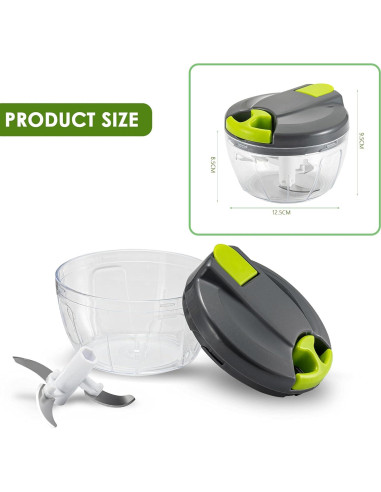Picador de Verduras Manual Sifenma 500ml Verde
