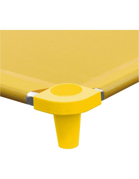 Cama de Siesta Acrimet para Niños 132 cm Apilable Amarilla Cama de Siesta Acrimet para Niños 132 cm Apilable Amarilla