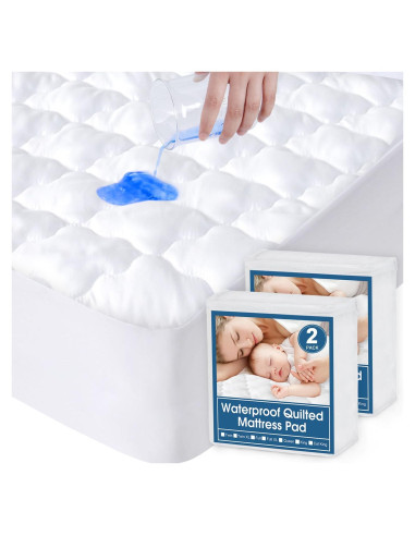 Protector de Colchón Impermeable SPRINGSPIRIT 2 Pack Cuna 76x190 cm