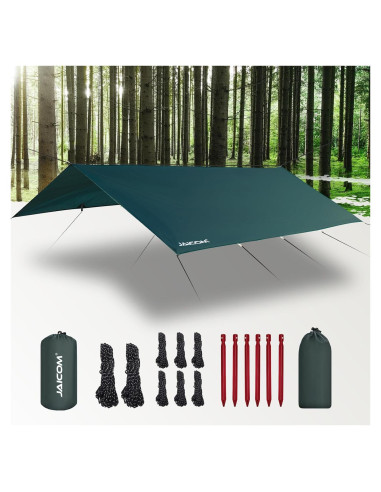 Lona de Camping JAICOM 3.05x3.96m Impermeable Ultraligera