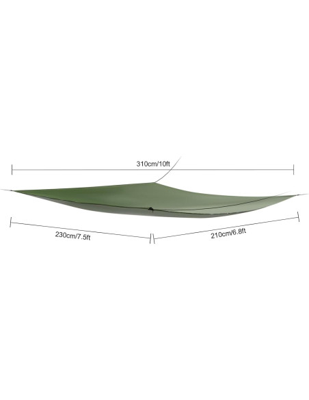 Hamaca de Camping Offabing con Toldo Impermeable 200kg Hamaca de Camping Offabing con Toldo Impermeable 200kg