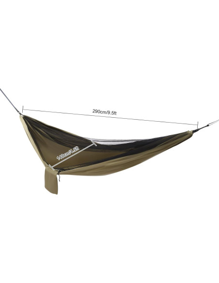 Hamaca de Camping Offabing con Toldo Impermeable 200kg Hamaca de Camping Offabing con Toldo Impermeable 200kg