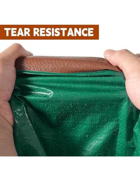 Lona Impermeable MVPNET 3.05x4.27m 7mil Verde/Marrón con Ojetes Lona Impermeable MVPNET 3.05x4.27m 7mil Verde/Marrón con Ojetes
