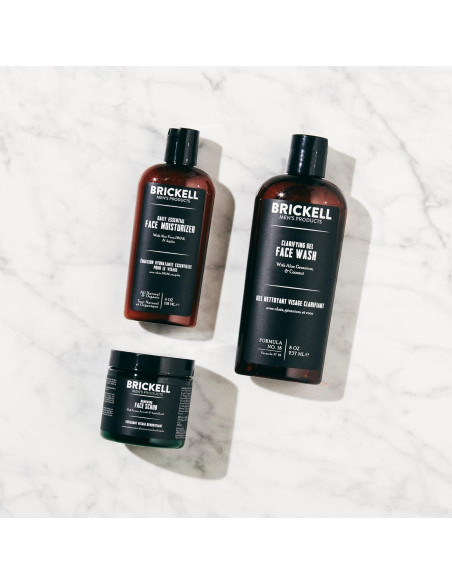 Set de Cuidado Facial para Hombres Brickell - Gel Limpiador, Exfoliante y Loción Hidratante Set de Cuidado Facial para Hombres Brickell - Gel Limpiador, Exfoliante y Loción Hidratante