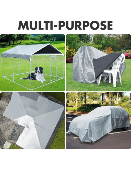 Lona Impermeable MVPNET 3x3.6m Resistente UV y al Desgarro Lona Impermeable MVPNET 3x3.6m Resistente UV y al Desgarro