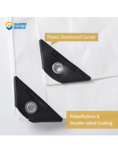 Lona Blanca Super Resistente 6.1x9.1m Impermeable 16mil 2