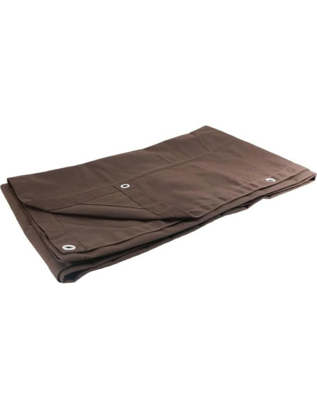 Lona de Camping Mytee 1.83m x 2.44m Marrón Oscuro 12oz Lona de Camping Mytee 1.83m x 2.44m Marrón Oscuro 12oz