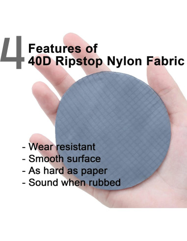Tela de Nylon Ripstop Impermeable 9KM DWLIFE 40D 198x152 cm