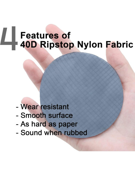 Tela de Nylon Ripstop Impermeable 9KM DWLIFE 40D 198x152 cm Tela de Nylon Ripstop Impermeable 9KM DWLIFE 40D 198x152 cm