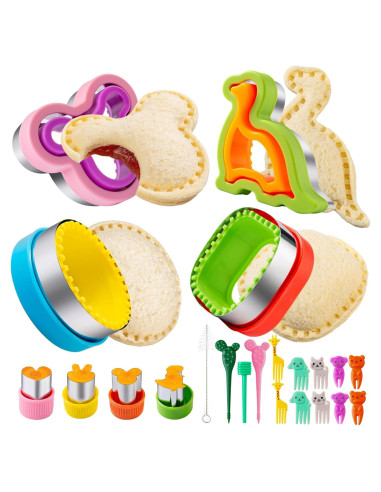 Cortador de Sándwich Nifogo 22 Pcs Dinosaurio Mickey