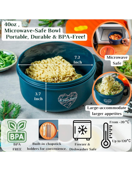 Tazón de Ramen AI AMOR PAZ 40 oz Apto Microondas Naranja Tazón de Ramen AI AMOR PAZ 40 oz Apto Microondas Naranja