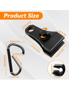 Clips de Lona Grandes CLIO 48 Pcs Alta Resistencia Impermeables 2