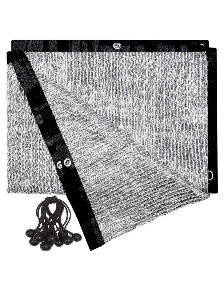 Tela de Sombra UNIUP 70% Aluminio 2x2m con Ojetes y Bungee Tela de Sombra UNIUP 70% Aluminio 2x2m con Ojetes y Bungee