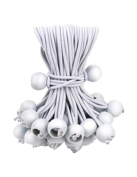 Cuerdas Bungee Elásticas Skytened 15 cm 50 Unidades Blancas Cuerdas Bungee Elásticas Skytened 15 cm 50 Unidades Blancas