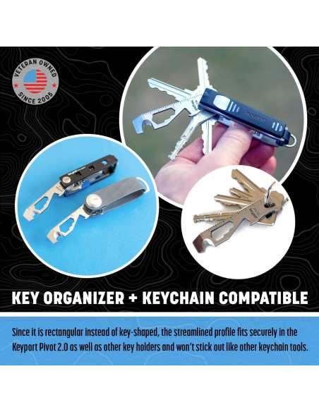 Keyport MOCA 10-en-1 Multiherramienta de Llavero Acero Inoxidable Keyport MOCA 10-en-1 Multiherramienta de Llavero Acero Inoxidable