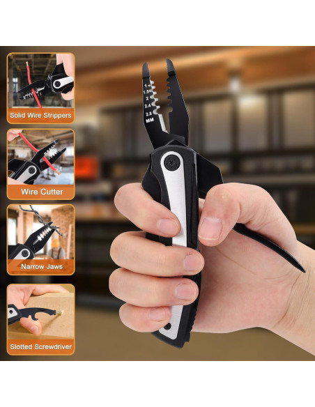 Multiherramienta 17 en 1 JSWS con Alicates y Cuchillo 8 cm Multiherramienta 17 en 1 JSWS con Alicates y Cuchillo 8 cm