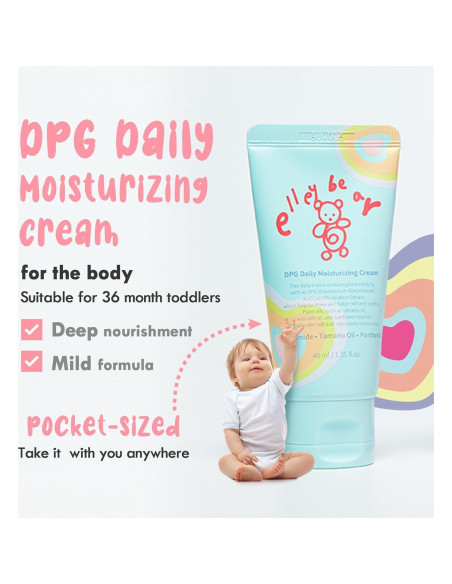 Crema Hidratante Diaria para Bebés Elleybear 39.7 ml Vegana Crema Hidratante Diaria para Bebés Elleybear 39.7 ml Vegana