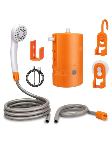 Ducha Portátil AZXJC S91-O 4400mAh 2 Modos de Flujo IPX7