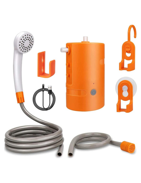 Ducha Portátil AZXJC S91-O 4400mAh 2 Modos de Flujo IPX7 Ducha Portátil AZXJC S91-O 4400mAh 2 Modos de Flujo IPX7