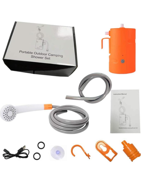 Ducha Portátil AZXJC S91-O 4400mAh 2 Modos de Flujo IPX7 Ducha Portátil AZXJC S91-O 4400mAh 2 Modos de Flujo IPX7