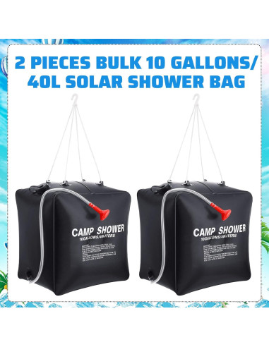 Bolsa de Ducha Solar Retisee 10 Galones 40L Camping Portátil
