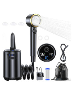 Ducha Portátil Eléctrica SRNPMIU 8000mAh 3 Modos IPX7