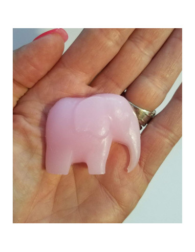 Jabones de Elefante Rosa Hechos a Mano - 20 Unidades para Baby Shower