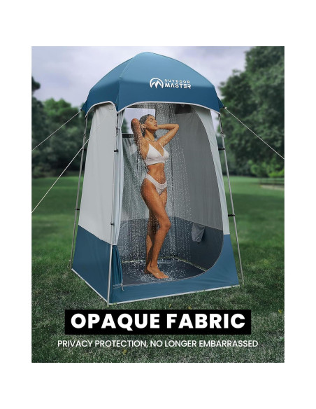 Carpa de Ducha Privada OutdoorMaster 140x140x230cm Azul Carpa de Ducha Privada OutdoorMaster 140x140x230cm Azul