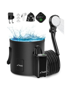 Ducha Portátil WADEO 20L Eléctrica Recargable para Camping