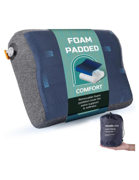 Almohada Inflable Trekology ALUFT Pro con Funda Desmontable Almohada Inflable Trekology ALUFT Pro con Funda Desmontable