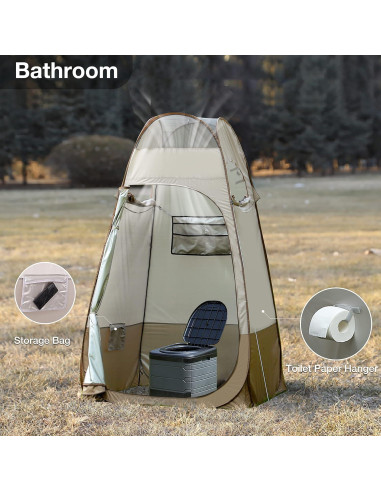 Carpa de Ducha Plegable TRIPTIPS 2.1m Impermeable UPF 50+