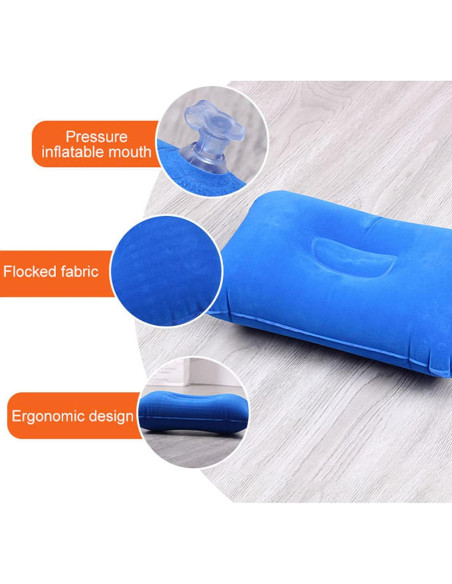 4 Almohadas de Viaje Inflables JAKENHAM A4 Ultraligeras 4 Almohadas de Viaje Inflables JAKENHAM A4 Ultraligeras