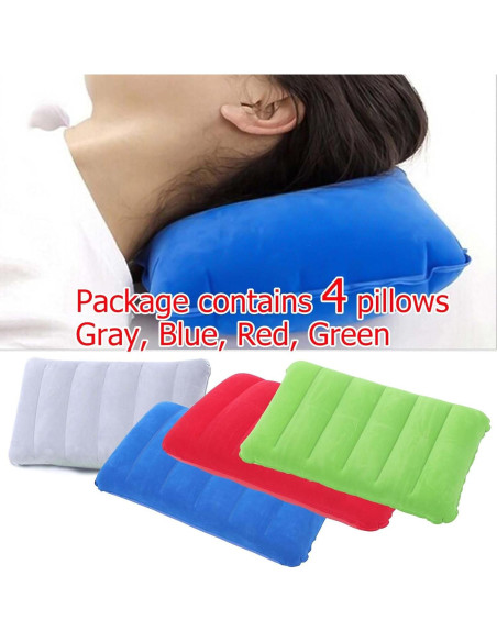 4 Almohadas Inflables JAKENHAM para Viajes y Camping 40.64x26.67cm 4 Almohadas Inflables JAKENHAM para Viajes y Camping 40.64x26.67cm