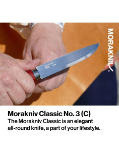 Cuchillo Morakniv Clásico No. 3 de Acero al Carbono 13.5 cm 2