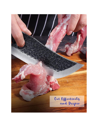 Cuchillo de Carne Moontay 20.3 cm Acero Aleado Mango Pakkawood