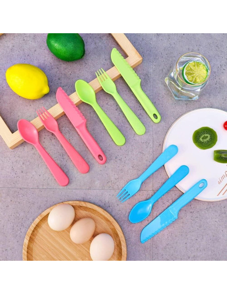 Juego de Cubiertos Reutilizables para Niños Jawbush 9 Piezas Juego de Cubiertos Reutilizables para Niños Jawbush 9 Piezas