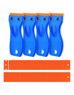 Raspador de Plástico CADONO 4 Pcs + 120 Cuchillas Repuesto