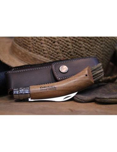 Cuchillo de Champiñones Opinel No. 8 - Hoja Curvada 8 cm