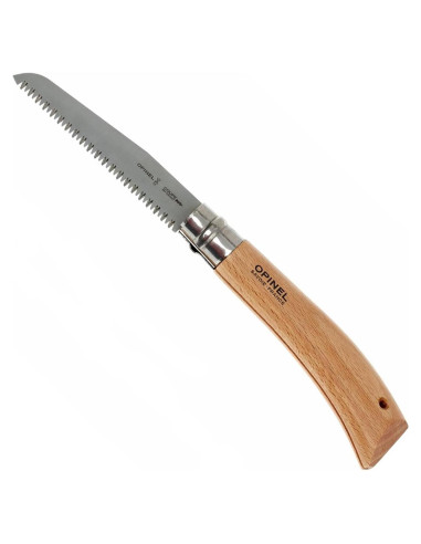 Sierra Plegable Opinel N12 - Acero Carbono, Mango de Haya